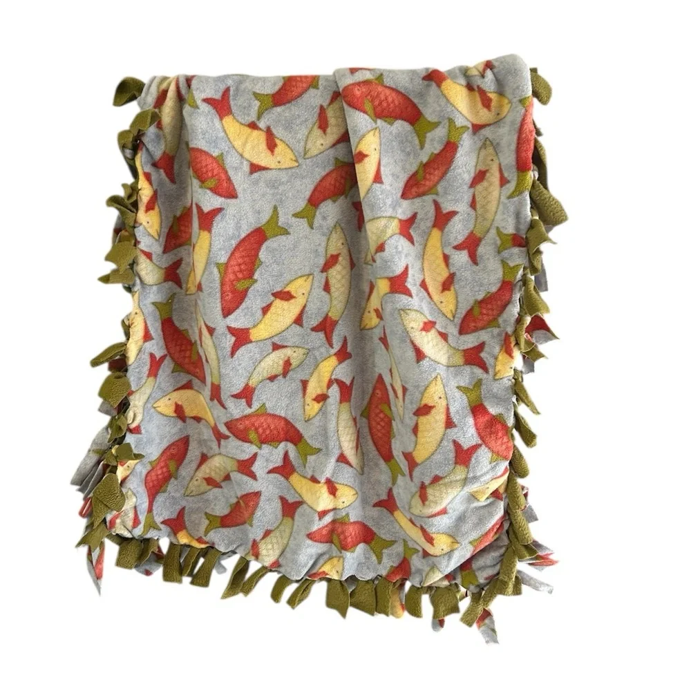 Alaskan Tye Blanket Homemade featuring Salmon